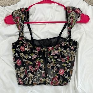 floral corset top
